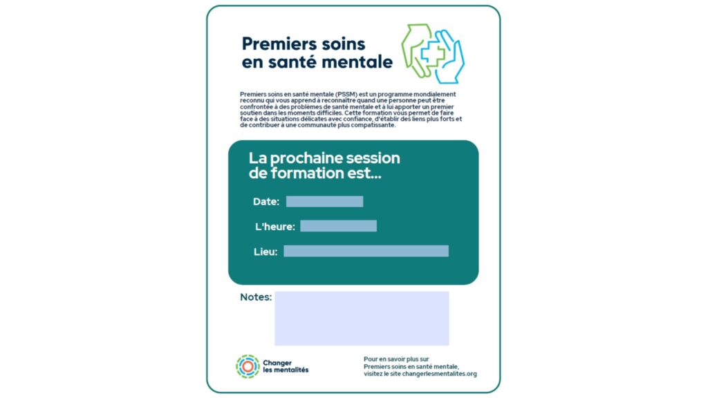 La prochaine session de formation de PSSM