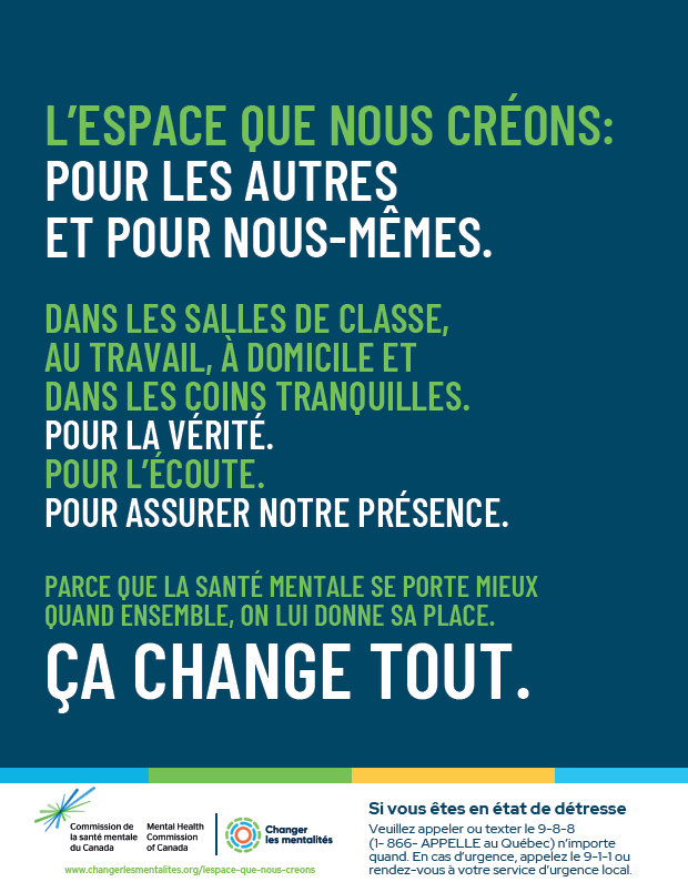 L’ESPACE QUE NOUS CRÉONS:POUR LES AUTRES ET POUR NOUS-MÊMES.
